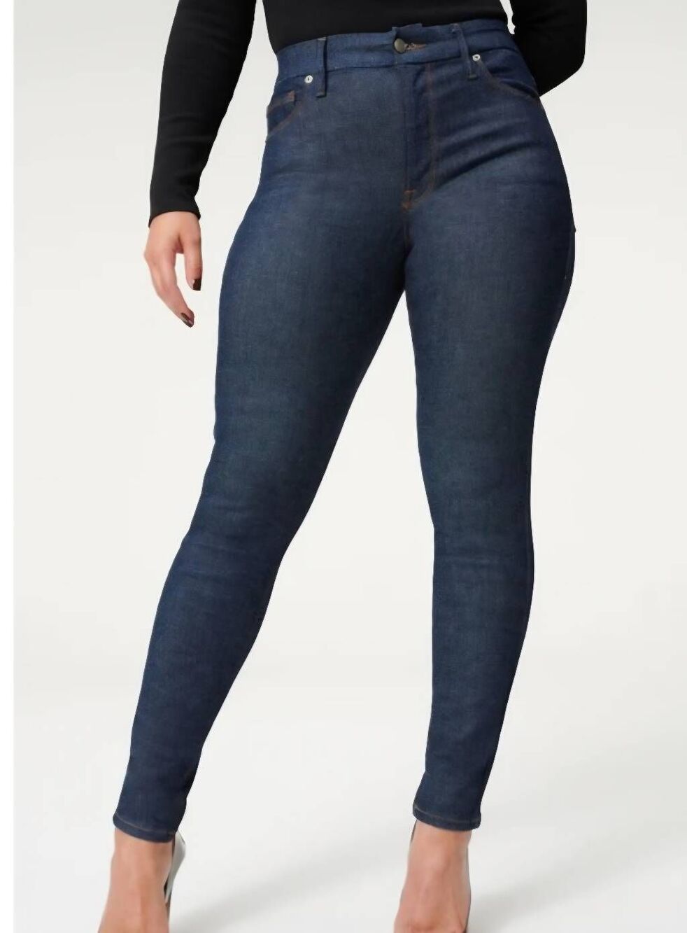GOOD AMERICAN ALWAYS FITS GOOD LEGS JEANS In Color Blue04 Sz 00-4